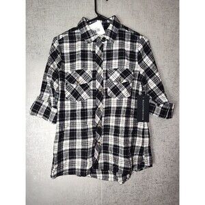 Billy T Liam Plaid Button Down Shirt Sz XSP